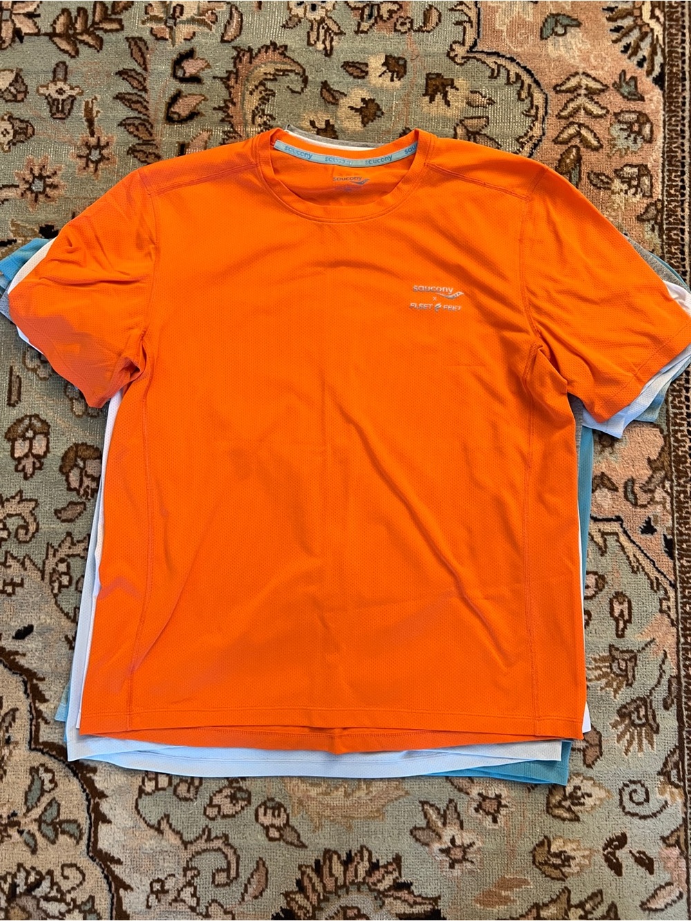 Saucony Men’s Bright Orange Short Sleeve Performance Tee